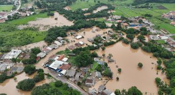 Aproximadamente 70 casas foram atingidas após enchente de rio em Piraí do Sul