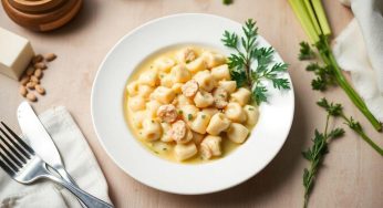 Macarrão Cremoso de Frango, Pronto em 15 Minutos com Ingredientes da Despensa