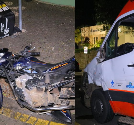 Motoboy colide com ambulância do SAMU em Ponta Grossa e sofre graves ferimentos Boca no Trombone Motoboy colide com ambulância do SAMU em Ponta Grossa e sofre graves ferimentos