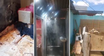 Família pede ajuda após prejuízos com chuva de granizo em vila de PG