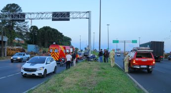 Colisão na Av. Souza Naves: Motociclista ferido e conduzido ao hospital em PG