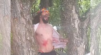 Vídeo: performance de Jesus Cristo de ‘fio-dental’ em marchinha gera indignação