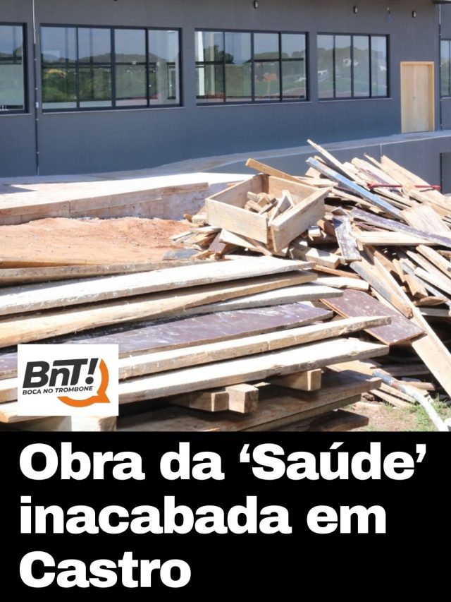 Obra da “Saúde” inacabada em Castro