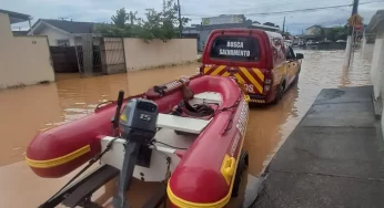 Fortes chuvas deixam 781 pessoas desabrigadas em Santa Catarina
