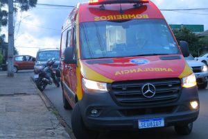 Motociclista fica ferido em acidente na Vila Cipa, em Ponta Grossa