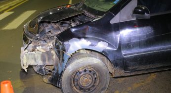 Motorista perde o controle e colide contra estabelecimento em PG