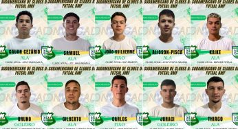 Seleção Arapotiense vai representar o Brasil no Sudamericano de Futsal AMF no Uruguai