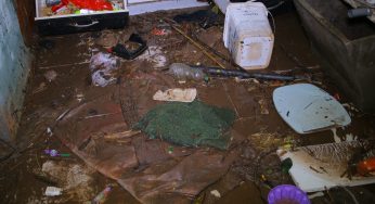 Chuva intensa causa estragos e prejuízos no bairro de Uvaranas, em PG