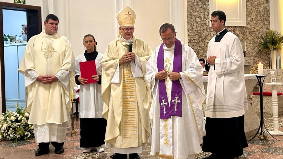 posse padres Ivan e Jorginho São Miguel Boca no Trombone posse padres Ivan e Jorginho São Miguel