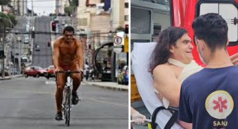 Ícone curitibano, Oil Man é atacado por cachorro