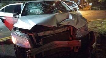 Motorista embriagado provoca colisão entre veículos no Centro de Ponta Grossa