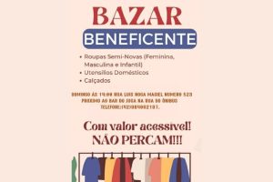 Bazar Beneficente arrecada fundos e oferece apoio a famílias em situação de vulnerabilidade Boca no Trombone Bazar Beneficente arrecada fundos e oferece apoio a famílias em situação de vulnerabilidade