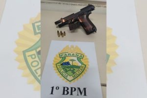 Homem é detido com arma de fogo após ameaça no centro