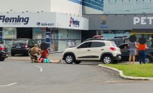 Atropelamento na rotatória do Terminal