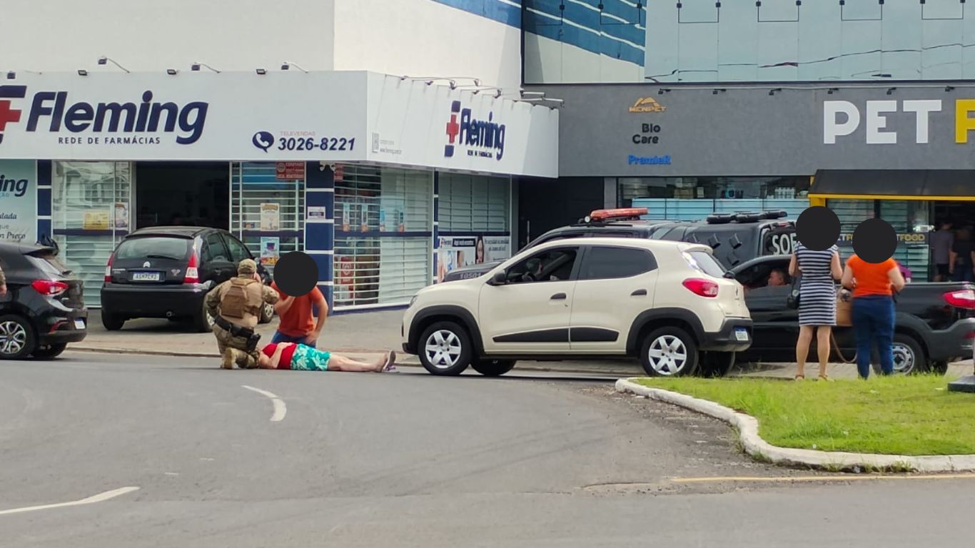 Atropelamento na rotatória do Terminal