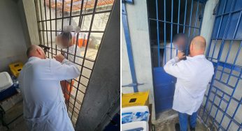 130 detentos de Castro são vacinados contra a Influenza e Covid-19