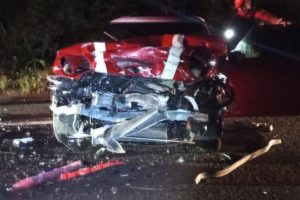 Colisão traseira com três Veículos na PR-239 Boca no Trombone Colisão traseira com três Veículos na PR-239