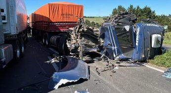 Mais um grave acidente é registrado na BR-376 sentido Ponta Grossa; DER no local