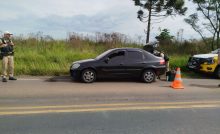 Veículo roubado é recuperado pela PMPR na PR-151 em Ponta Grossa