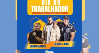 Dia do Trabalhador será celebrado com shows em praça de Palmeira