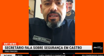 Segurança em Castro: secretário Fábio Pinheiro fala sobre avanços e investimentos na área