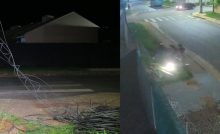 Motociclista quase é degolado após acidente com fios de luz caídos em PG; veja vídeo