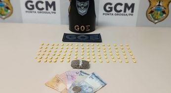 Guarda Municipal apreende ecstasy e maconha em Uvaranas; homem é preso por tráfico