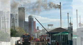 Incêndio em fábrica mobiliza Corpo de Bombeiros em PG