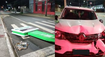 Motorista embriagada provoca acidente próximo a supermercado em Uvaranas