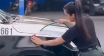 Policial Militar é punida por postar vídeo em que aparece lavando viatura