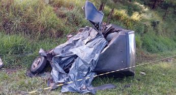 Colisão frontal na PR-151 deixa duas pessoas mortas em Piraí do Sul