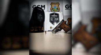 GCM prende homem com arma na cintura durante patrulhamento da em Oficinas