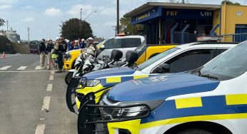 Forças de segurança fazem orientações sobre imprudência no trânsito em rodovia de PG