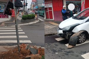 Motorista embriagado é preso após colisão no centro 00 Boca no Trombone Motorista embriagado é preso após colisão no centro 00
