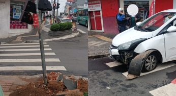 Condutor com sinais de embriaguez é preso por colisão na região central de Ponta Grossa