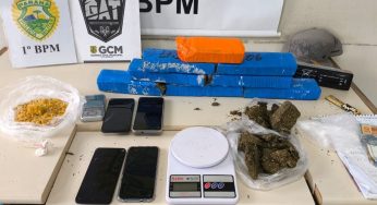 Guarda Municipal e PM apreendem drogas e prendem suspeitos em Ponta Grossa