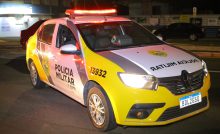 Grave acidente entre moto e bicicleta deixa dois feridos em avenida de Ponta Grossa