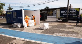 Recicla PG já recolheu mais de 800 kg de recicláveis em menos de um mês