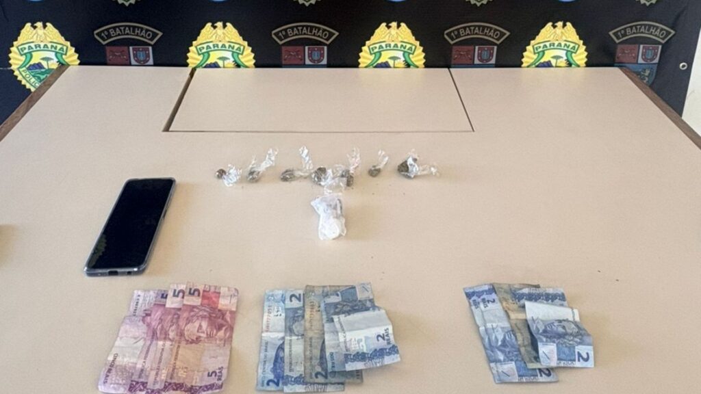 Polícia Militar realiza prisão por tráfico de drogas em Ponta Grossa neste domingo