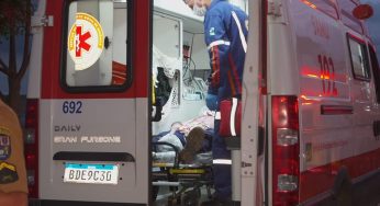 Homem leva diversas facadas durante assalto em PG